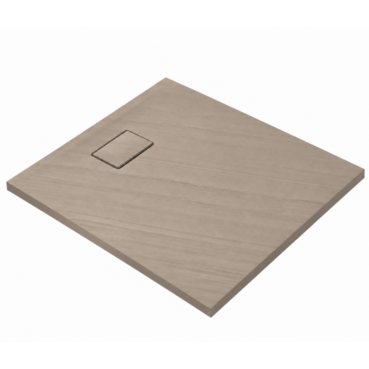 Akmens masės dušo padėklas RILIEVO 100x100 su sifonu, neslystantis matinis smėlio spalvos, BLU Akmens masės dušo padėklas RILIEVO 100x100 su sifonu, neslystantis matinis smėlio spalvos, BLU