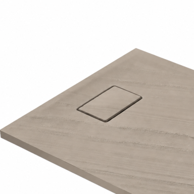 Akmens masės dušo padėklas RILIEVO 120x80 su sifonu, neslystantis matinis smėlio spalvos, BLU Akmens masės dušo padėklas RILIEVO 120x80 su sifonu, neslystantis matinis smėlio spalvos, BLU