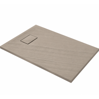 Akmens masės dušo padėklas RILIEVO 100x80 su sifonu, neslystantis matinis smėlio spalvos, BLU Akmens masės dušo padėklas RILIEVO 100x80 su sifonu, neslystantis matinis smėlio spalvos, BLU