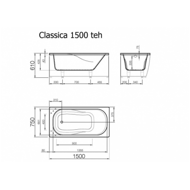 Ванна из каменной массы CLASSICA VISPOOL 4 Ванна из каменной массы CLASSICA VISPOOL 4