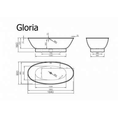 Vonia GLORIA 1840, akmens masė, Vispool 3