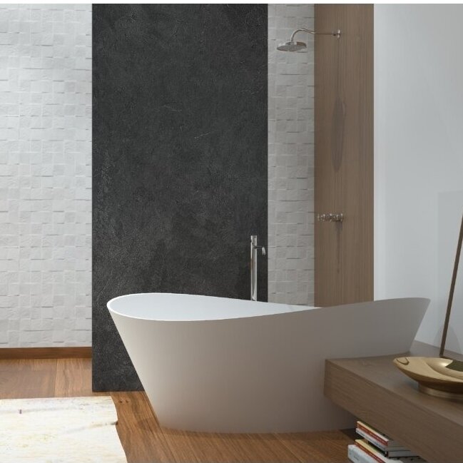 Vonia Aura Iside 1860 su persipylimu, akmens masė MARMORYL®, Vispool