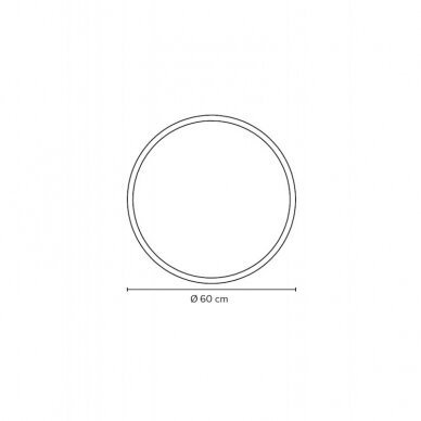 Atitraukiamas veidrodis MOON, aliuminio spalvos rėmu, Miior 5 Atitraukiamas veidrodis MOON, aliuminio spalvos rėmu, Miior 5