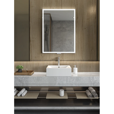 Atitraukiamas vonios kambario veidrodis YOU 60x80, šlifuotas varis, Miior 2 Atitraukiamas vonios kambario veidrodis YOU 60x80, šlifuotas varis, Miior 2