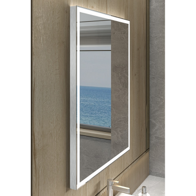Atitraukiamas vonios kambario veidrodis YOU 80x60, baltas, Miior 2 Atitraukiamas vonios kambario veidrodis YOU 80x60, baltas, Miior 2