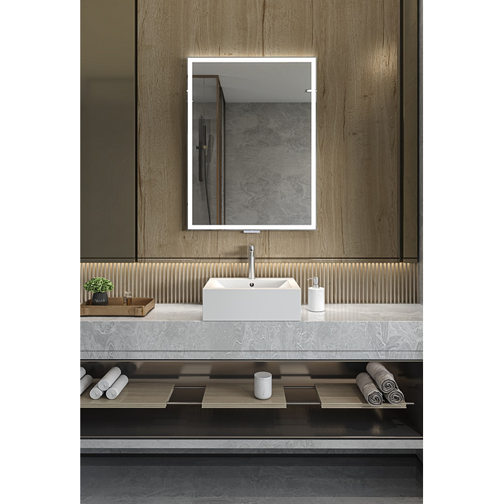 Выдвижное зеркало для ванной YOU 60x80, белое, Miior 1