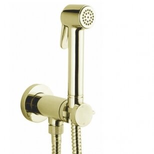Гигиенический душ золотого цвета с прогрессивным смесителем Bossini E37 - PALOMA-BRASS PROGRESSIVE MIXER SET