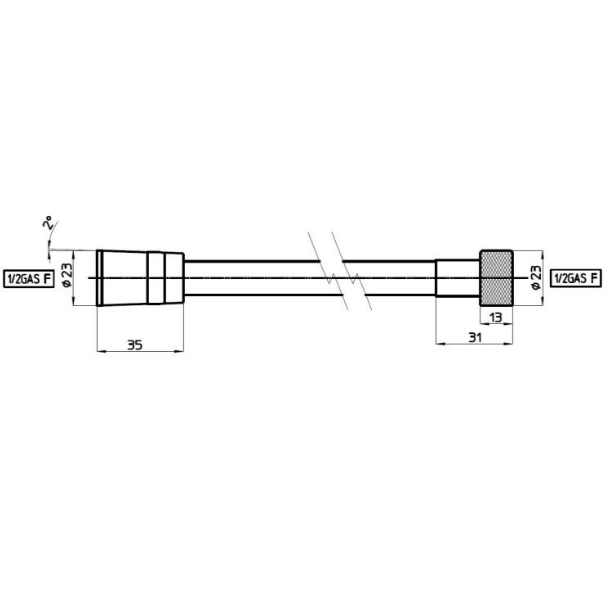 Душевой шланг Bossini A00167 CROMOLUX 1 Душевой шланг Bossini A00167 CROMOLUX 1