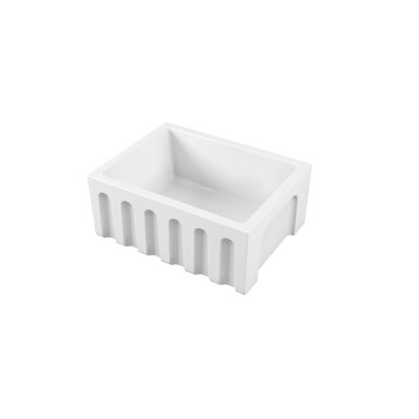 Dvipusė keramikinė virtuvinė plautuvė FARMER SINK FLUTED 61 × 46, Galassia Dvipusė keramikinė virtuvinė plautuvė FARMER SINK FLUTED 61 × 46, Galassia