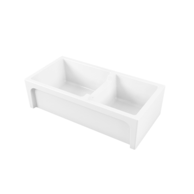 Dvipusė keramikinė virtuvinė plautuvė FARMER SINK FRAME 91 × 46 su dvigubu dubeniu, Galassia Dvipusė keramikinė virtuvinė plautuvė FARMER SINK FRAME 91 × 46 su dvigubu dubeniu, Galassia
