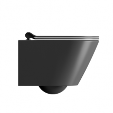 Черный матовый унитаз KUBE X 50x36 Swirlflush® Dualglaze® с крышкой Soft Close, GSI
