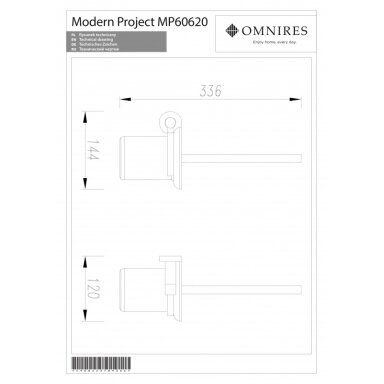 Ершик черного цвета OMNIRES MODERN PROJECT Ершик черного цвета OMNIRES MODERN PROJECT