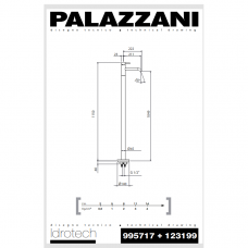 Напольный смеситель для умывальника Idrotech 2 Palazzani