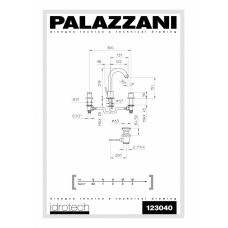 Смеситель для умывальника DIGIT с поворотным изливом, Palazzani