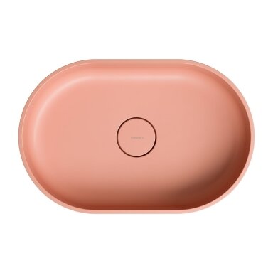 Pastatomas praustuvas 55x36 OVO M+ coral, Omnires Pastatomas praustuvas 55x36 OVO M+ coral, Omnires