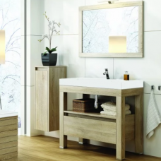 Pastatomas vonios kambario baldas Devo Ambiente su akmens masės praustuvu