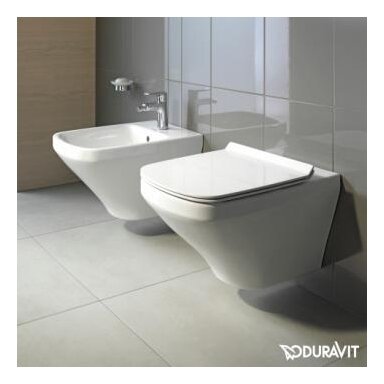 Pakabinamas unitazas DuraStyle Rimless 55 su SoftClose dangčiu, baltas, Duravit