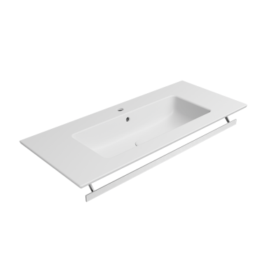 Pakabinamas/baldinis praustuvas Pura 102x46, balta matinė, GSI Pakabinamas/baldinis praustuvas Pura 102x46, balta matinė, GSI