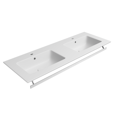 Pakabinamas/baldinis praustuvas Pura 122x46, baltas matinis, GSI Pakabinamas/baldinis praustuvas Pura 122x46, baltas matinis, GSI