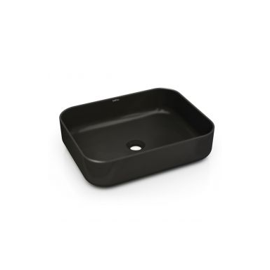 Умывальник DINAN RECTANGULAR 50, встраиваемый, черный, Bathco