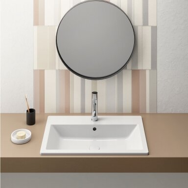 Praustuvas KUBE X Extraglaze® 70x46, įleidžiamas, GSI
