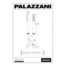 Ручной душ с крепежом и подачей воды Digit 3 Idrotech 2 Formula Multi, Palazzani