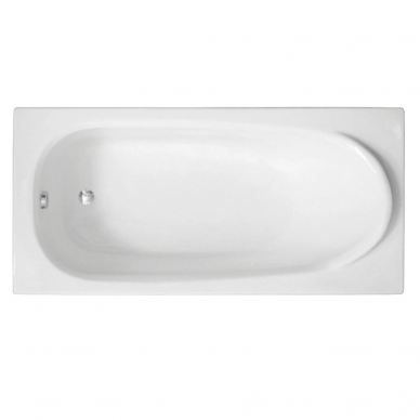 Stačiakampė akrilinė vonia Medium su juoda uždanga, Polimat 3