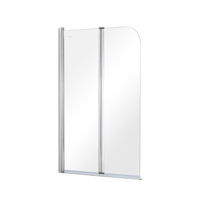 Складная шторка для ванны Besco PRIME II 90x140, хром Складная шторка для ванны Besco PRIME II 90x140, хром