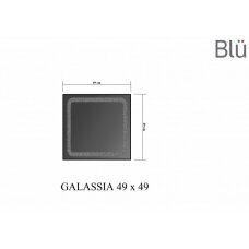 Veidrodis GALASSIA 490 su LED apšvietimu - tunelio efektas, Blu