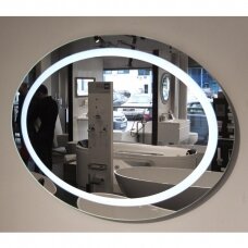 Зеркало с LED подсветкой Blu LEON OVAL 850x650