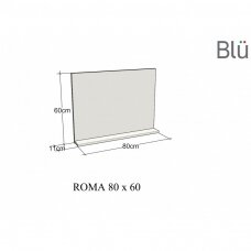 Veidrodis ROMA 80x60, BLU