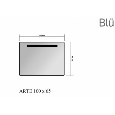 Зеркало ARTE 1000 со светодиодной подсветкой (от экспозиции), BLU 1