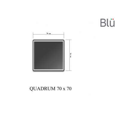 Veidrodis QUADRUM su LED apšvietimu, Blu 2
