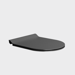 WC dangtis GSI SLIM Soft-Close, ardesia matt (juodas matinis)