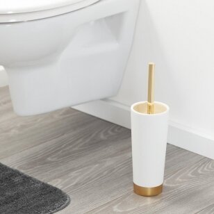 WC šepetys GLOSSY aukso/baltos spalvos, Sealskin