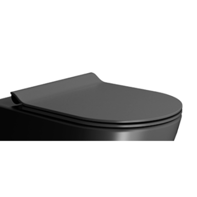 WC dangtis GSI SLIM Soft-Close, ardesia matt (juodas matinis)