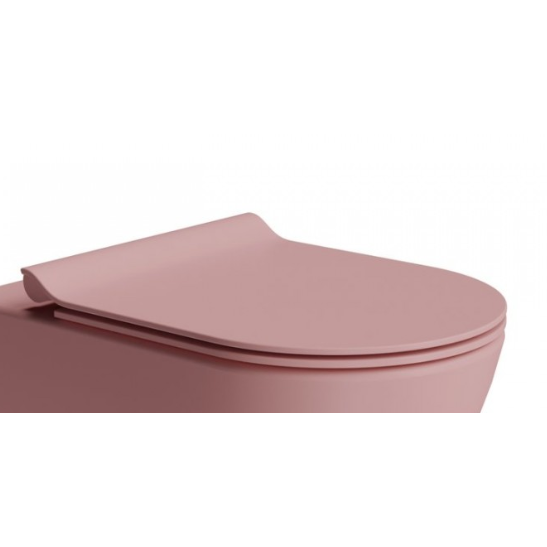 WC dangtis GSI SLIM Soft-Close, Blush Matt 1